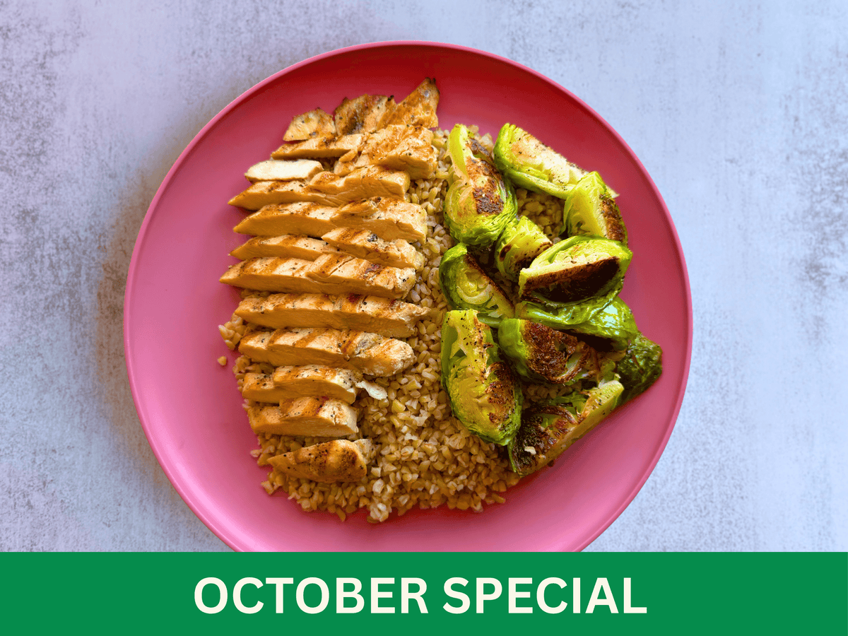 Chicken Breast • Bulgur • Brussels Sprouts