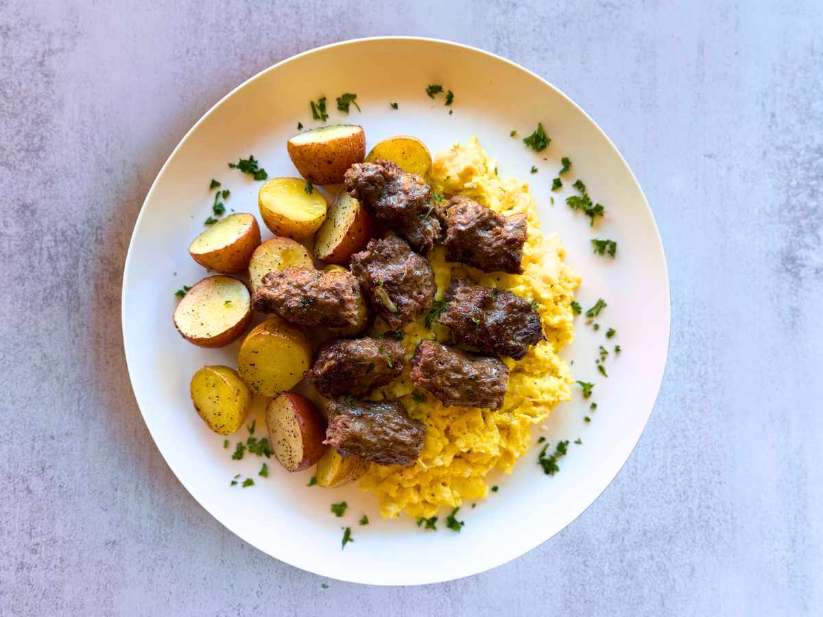 Meatballs (Grass-fed Beef) Breakfast Bowl