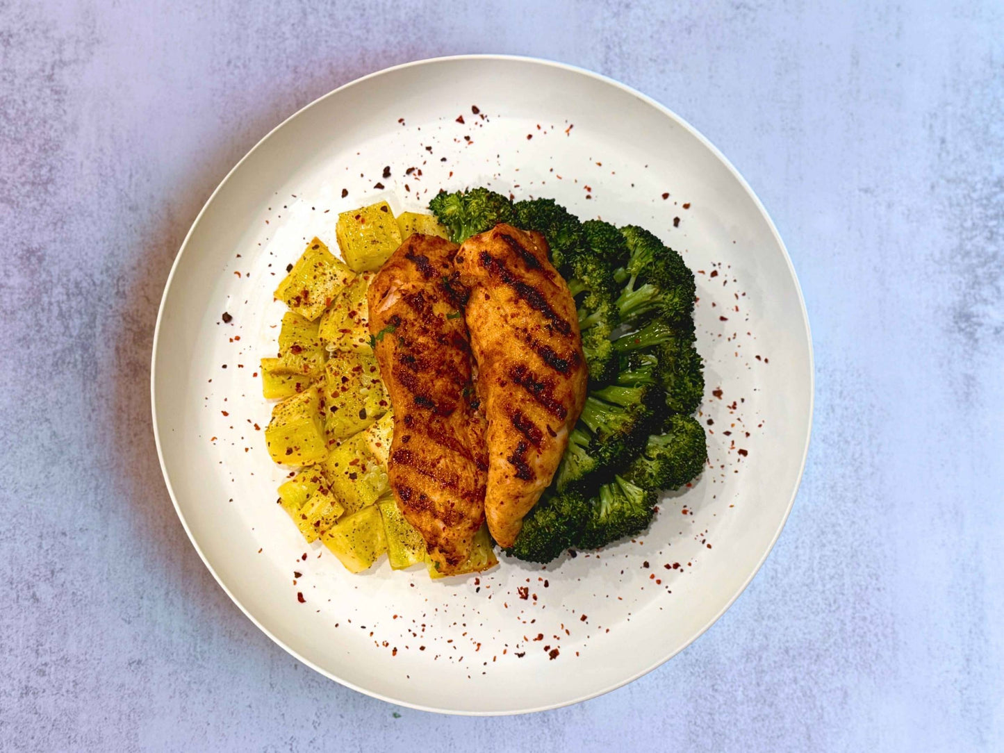 Cajun Chicken • Broccoli • Squash