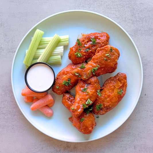 Baked Buffalo Wings (6 Pcs)